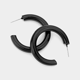 Colored Hoop Earrings