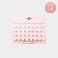 12 Set of 20 - Pearl Stud Earrings