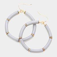 Resin Open Circle Dangle Earrings