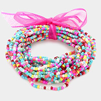 25PCS - Seed Beaded Stretch Bracelets