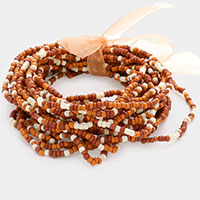 25PCS - Seed Beaded Stretch Bracelets