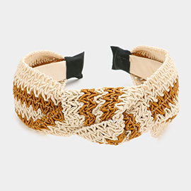 Zigzag Chevron Burnout Knot Headband