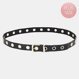 Adjustable Faux Leather Belt