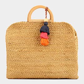 Triple Tassel Pointed Tote Bag