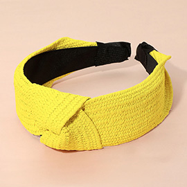 Straw Knot Burnout Headband