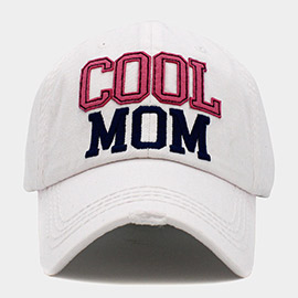Cool Mom Message Vintage Baseball Cap