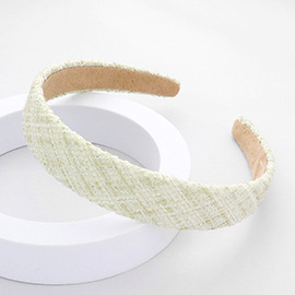 Check Patterned Tweed Headband