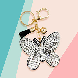 Bling Butterfly Tassel Keychain