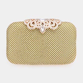 Stone Embellished Evening Tote / Clutch / Crossbody Bag