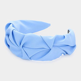 Pleated Solid Headband