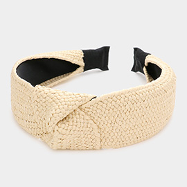 Straw Knot Burnout Headband