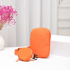 Solid Nylon Sling Bag / Crossbody Bag