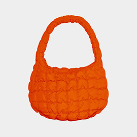 Quilted Puffer Tote / Shoulder Bag Cloud Bag