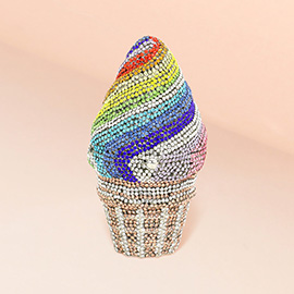 Bling Stone Ice Cream Evening Clutch / Tote / Shoulder Bag