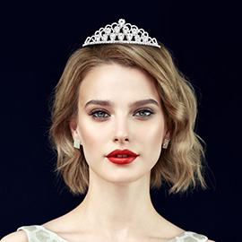 Teardrop Stone Pointed Princess Tiara