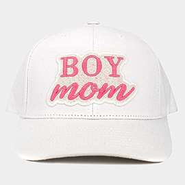 Boy Mom Message Baseball Cap