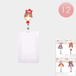 12PCS - Girl Pointed ID Holders