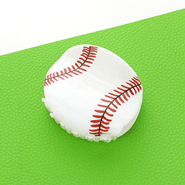 Baseball Acrylic Hair Claw Clip