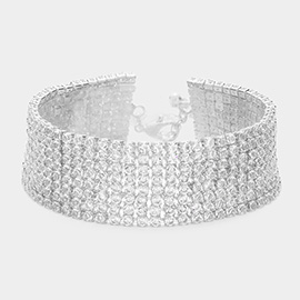 CZ Stone Pave Evening Bracelet