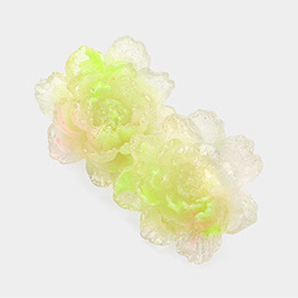 Resin Flower Earrings