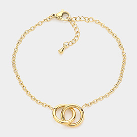 SECRET BOX_Stainless Steel Infinity Chain Link Bracelet
