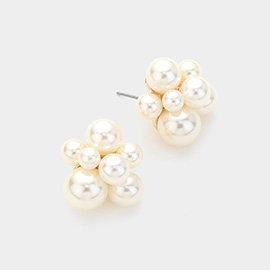 Pearl Bubble Stud Earrings