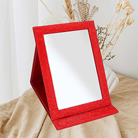 Bling Studded Folding Makeup Mirror