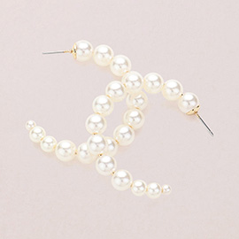 Pearl Hoop Earrings