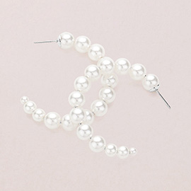 Pearl Hoop Earrings