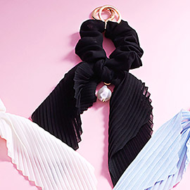 Pearl Pointed Stretch Ribbon Keychain / Bracelet / Scrunchie Hairband