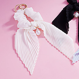 Pearl Pointed Stretch Ribbon Keychain / Bracelet / Scrunchie Hairband