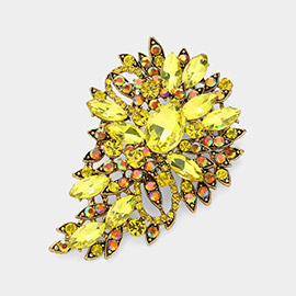 Crystal Bouquet Pin Brooch / Pendant
