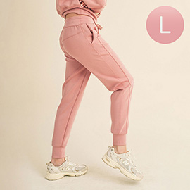 Large - Women's Sporty Chic Scuba Jogger Pants