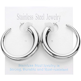 Stainless Steel Hoop Earrings