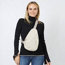 Teddy Fur Sling Bag / Crossbody Bag
