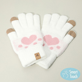 Cat Paw Pointed Smart Touch Gloves