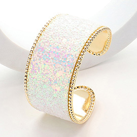 Sparkly Glittered Cuff Bracelet