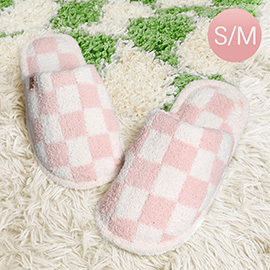 Checkerboard Soft Home Indoor Floor Slippers