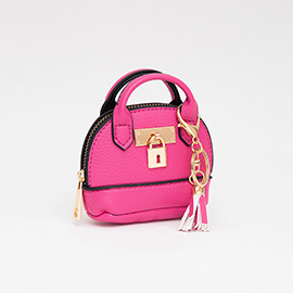 Top Handle Coin Purse Mini Pouch Bag / Bag Charm