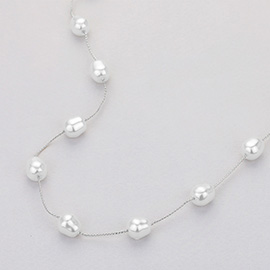 Pearl Station Necklace