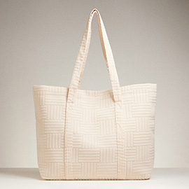 Grid Pattern Everyday Tote Bag