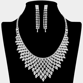 Rhinestone Paved Collar Necklace