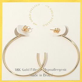 18K Gold Filled Hypoallergenic Hoop Earrings