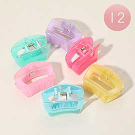 12 SET OF 3 - Hair Claw Clip Set