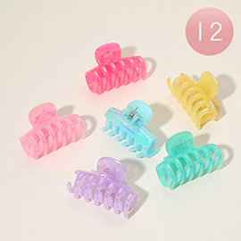 12 SET OF 3 - Hair Claw Clip Set