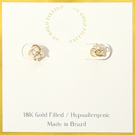 18K Gold Filled Hypoallergenic Pearl Stud Earrings