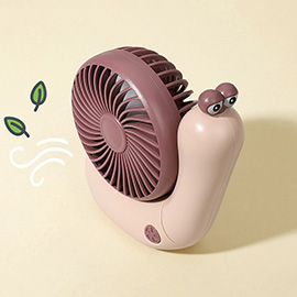 Portable USB Rechargeable Snail Desktop Fan