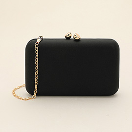 Plain Shimmer Evening Clutch Bag / Crossbody Bag
