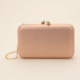 Plain Shimmer Evening Clutch Bag / Crossbody Bag