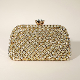 Bling Rhinestone Embellished Clutch Bag / Crossbody Bag